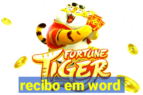 recibo em word